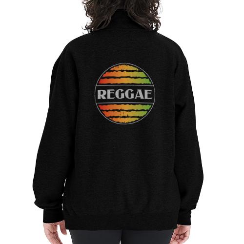 Reggae celebration vibrant rasta music design - Champion Unisex 1/4 Zip Pullover Sweatshirt
