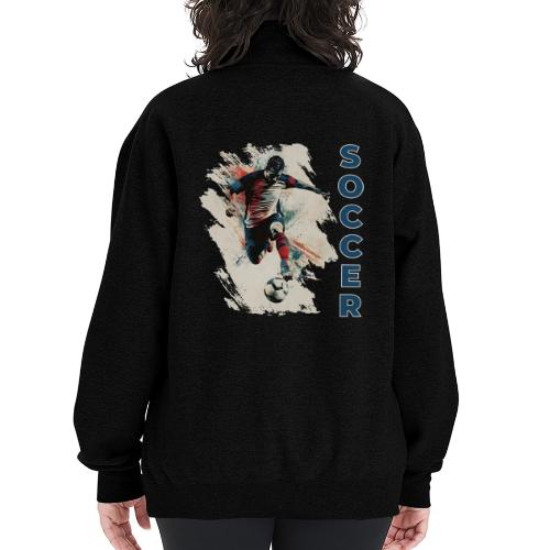 Soccer Power Move - Champion Unisex 1/4 Zip Pullover Sweatshirt