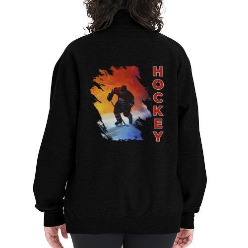Hockey Energy - Champion Unisex 1/4 Zip Pullover Sweatshirt