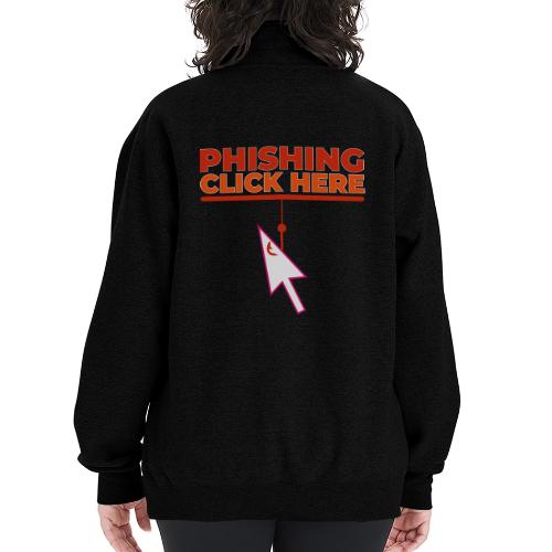 Phishing: Hooked by Deception - Champion Unisex 1/4 Zip Pullover Sweatshirt
