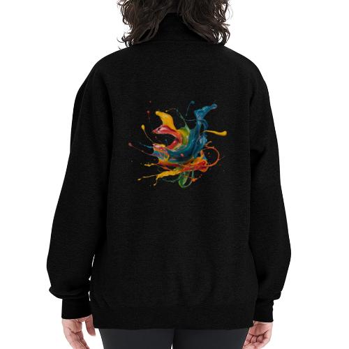 Chromatic Flow - Champion Unisex 1/4 Zip Pullover Sweatshirt