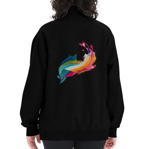 Spectrum Stream - Champion Unisex 1/4 Zip Pullover Sweatshirt