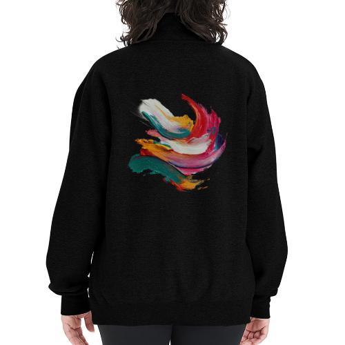 Colorful brushstrokes - Champion Unisex 1/4 Zip Pullover Sweatshirt