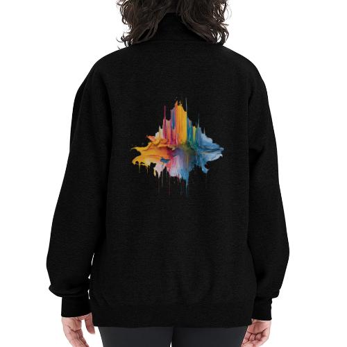 Impasto Spectrum - Champion Unisex 1/4 Zip Pullover Sweatshirt