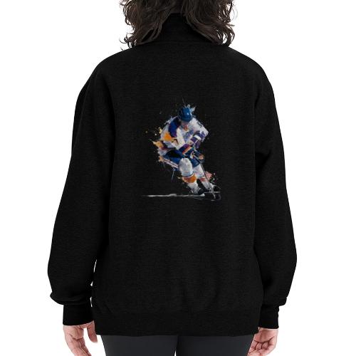 Hockey: Icy Streaks - Champion Unisex 1/4 Zip Pullover Sweatshirt