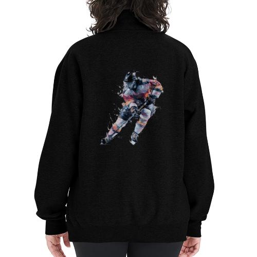 Hockey: Frozen Motion - Champion Unisex 1/4 Zip Pullover Sweatshirt