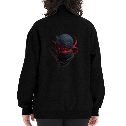 Crimson Stare Ninja - Champion Unisex 1/4 Zip Pullover Sweatshirt
