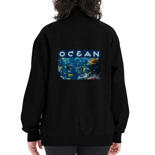 Ocean: Underwater Radiance - Champion Unisex 1/4 Zip Pullover Sweatshirt
