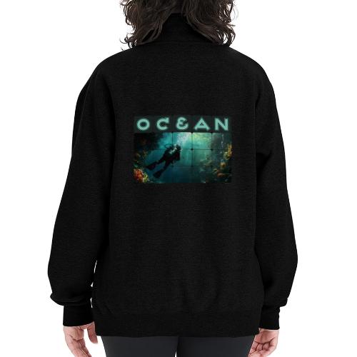 Ocean: Explorer of the Deep - Champion Unisex 1/4 Zip Pullover Sweatshirt