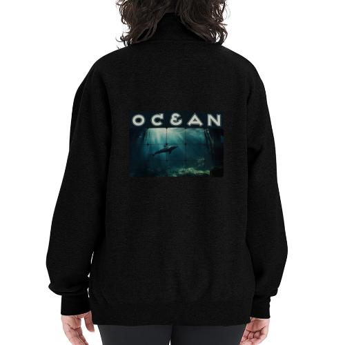Ocean Whisper - Champion Unisex 1/4 Zip Pullover Sweatshirt