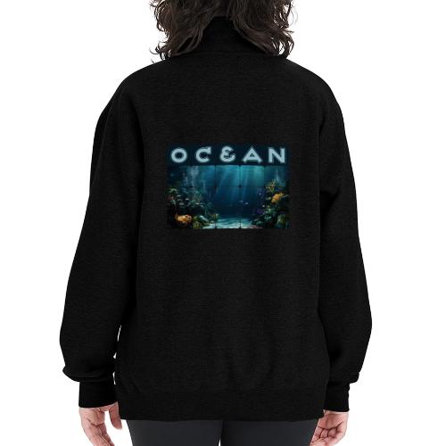 Ocean: Rainbow Reef Life - Champion Unisex 1/4 Zip Pullover Sweatshirt