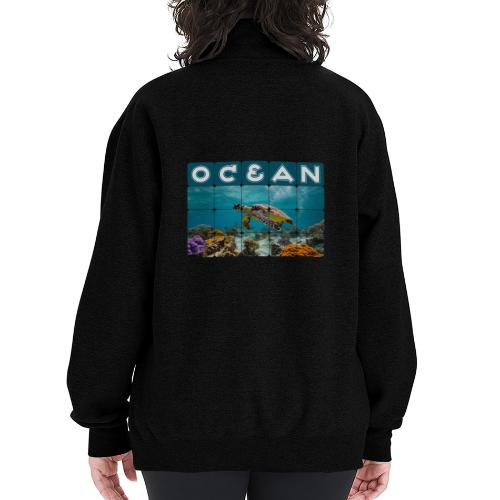 Ocean: Gentle Voyager - Champion Unisex 1/4 Zip Pullover Sweatshirt