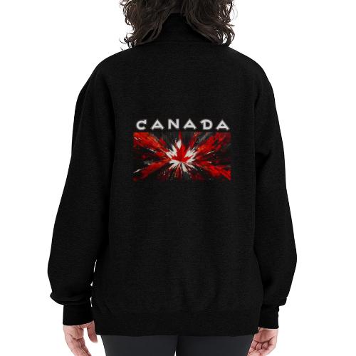 Canada Splash - Champion Unisex 1/4 Zip Pullover Sweatshirt