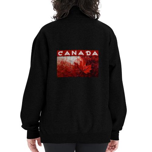 Canada Painted Pride - Champion Unisex 1/4 Zip Pullover Sweatshirt