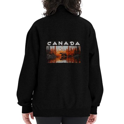 Canada Wilderness Art - Champion Unisex 1/4 Zip Pullover Sweatshirt