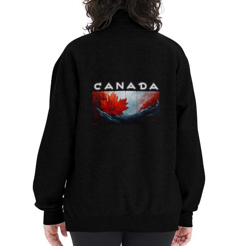 Canada Icon in Color - Champion Unisex 1/4 Zip Pullover Sweatshirt
