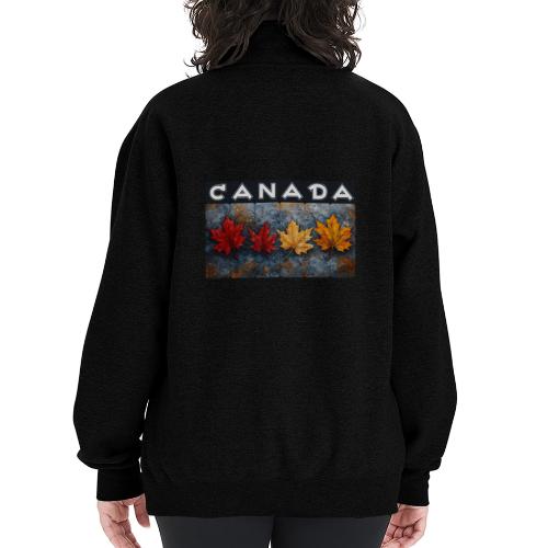 Colorful Canada Style - Champion Unisex 1/4 Zip Pullover Sweatshirt