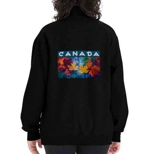 Canada in Brushstrokes - Champion Unisex 1/4 Zip Pullover Sweatshirt