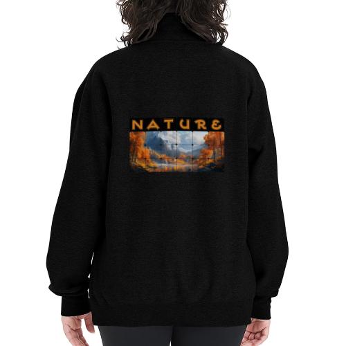 Nature: Golden Autumn Escape - Champion Unisex 1/4 Zip Pullover Sweatshirt