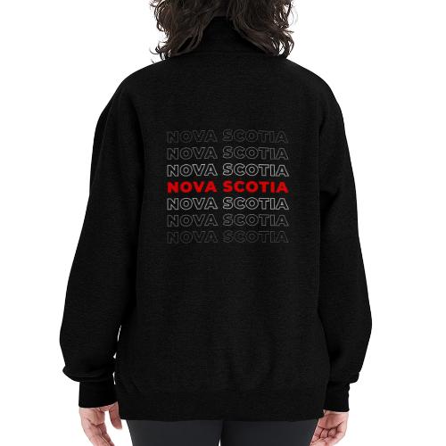 Nova Scotia Script - Champion Unisex 1/4 Zip Pullover Sweatshirt