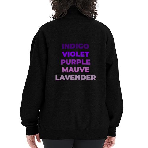 Shades of Purple - Champion Unisex 1/4 Zip Pullover Sweatshirt