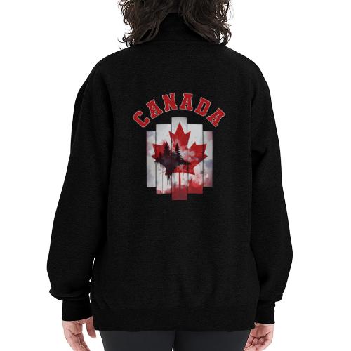 Canadian Pulse - Champion Unisex 1/4 Zip Pullover Sweatshirt