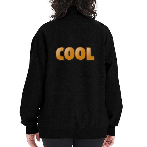 Cool 3D Word Design – Bold Chill Style - Champion Unisex 1/4 Zip Pullover Sweatshirt