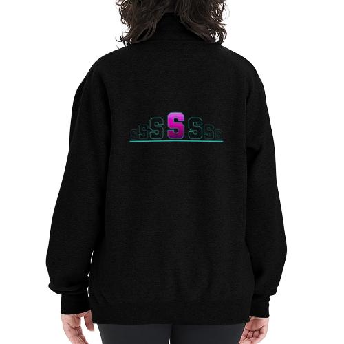 Letter S – Capital Varsity Alphabet Monogram - Champion Unisex 1/4 Zip Pullover Sweatshirt