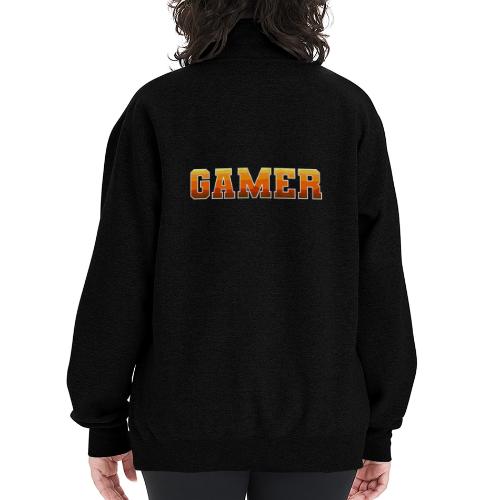 Gamer Varsity Gradient Design for Apparel - Champion Unisex 1/4 Zip Pullover Sweatshirt