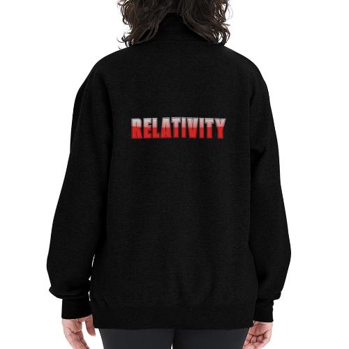 Relativity Science Typography Design - Champion Unisex 1/4 Zip Pullover Sweatshirt