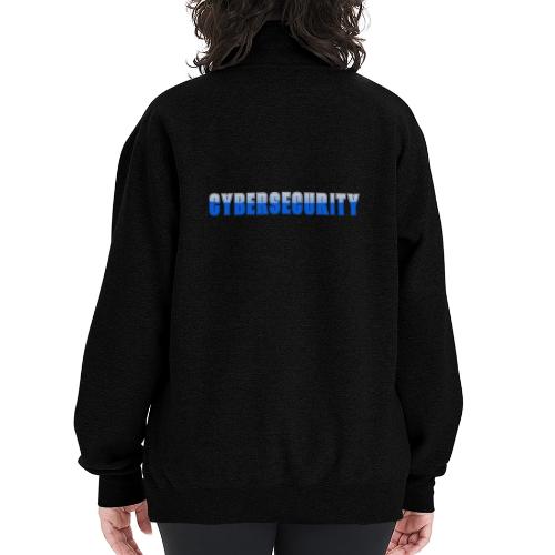 Cybersecurity Word Art Design - Champion Unisex 1/4 Zip Pullover Sweatshirt