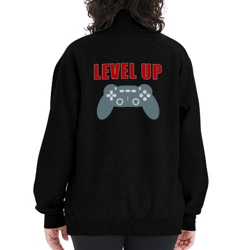 Level Up Gamer Controller Apparel - Champion Unisex 1/4 Zip Pullover Sweatshirt