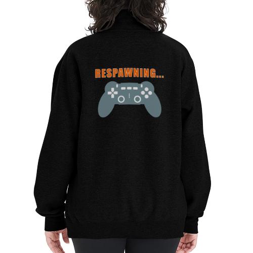 Respawning Gamer Controller Design - Champion Unisex 1/4 Zip Pullover Sweatshirt