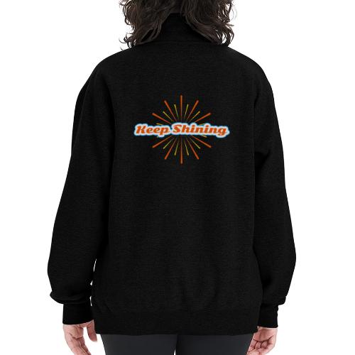 Keep Shining: Radiant Energy Design - Champion Unisex 1/4 Zip Pullover Sweatshirt