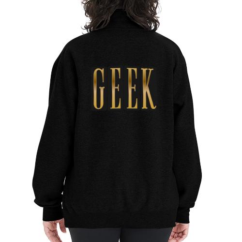 Proudly Geek - Champion Unisex 1/4 Zip Pullover Sweatshirt