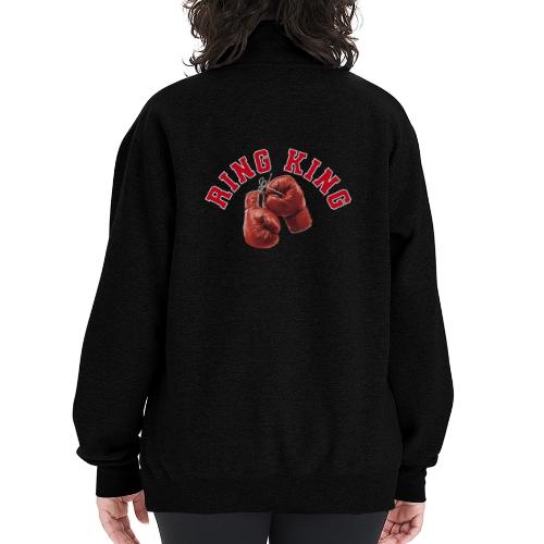 Boxing: Ring King Glory - Champion Unisex 1/4 Zip Pullover Sweatshirt