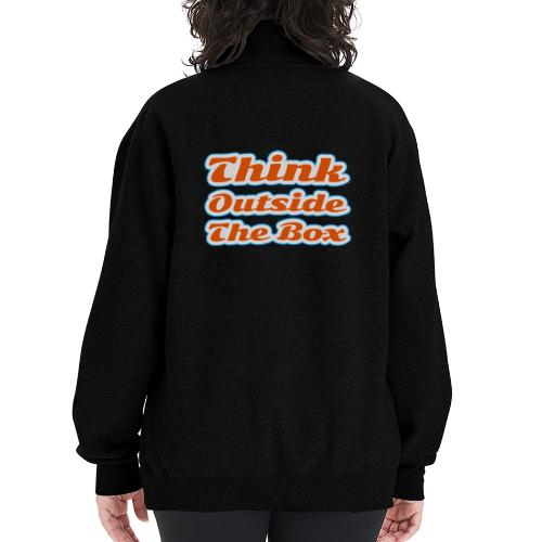Think Outside the Box — Creative Mindset Script - Champion Unisex 1/4 Zip Pullover Sweatshirt