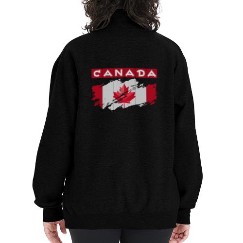 Canada, Inspired by the Canadian flag - Champion Unisex 1/4 Zip Pullover Sweatshirt
