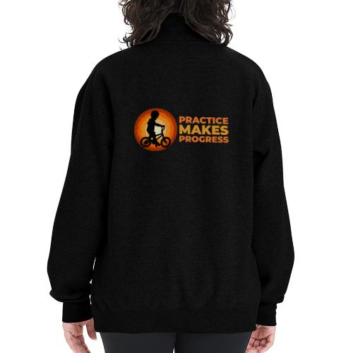 Practice makes progress - Champion Unisex 1/4 Zip Pullover Sweatshirt