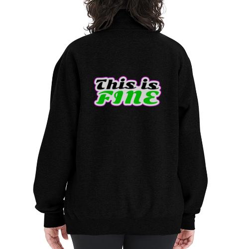 This Is Fine Balance - Champion Unisex 1/4 Zip Pullover Sweatshirt