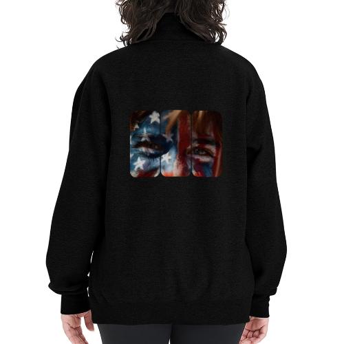 USA: Stars in Their Eyes - Champion Unisex 1/4 Zip Pullover Sweatshirt