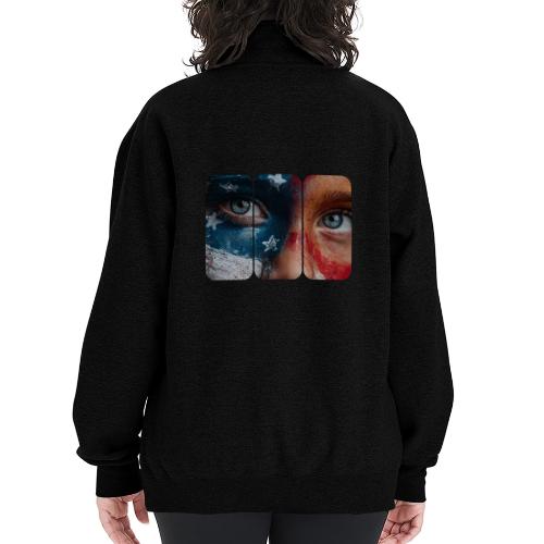 USA: Star-Spangled Glance - Champion Unisex 1/4 Zip Pullover Sweatshirt