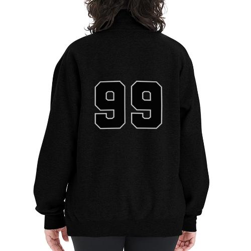 Varsity Number 99 Athletic Font - Champion Unisex 1/4 Zip Pullover Sweatshirt