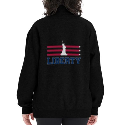 USA: Stars of Liberty - Champion Unisex 1/4 Zip Pullover Sweatshirt