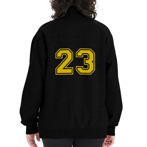 Number 23 in a classic athletic collegiate font - Champion Unisex 1/4 Zip Pullover Sweatshirt