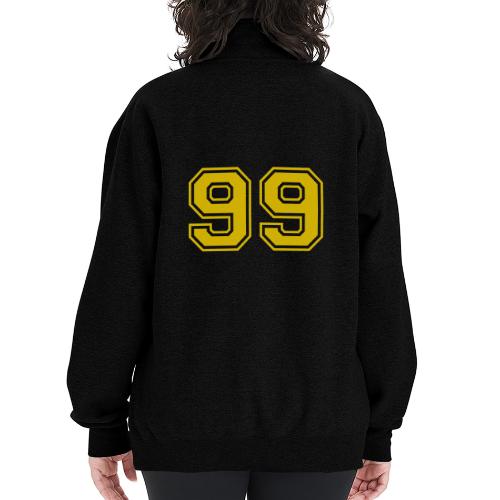 Number 99 in a classic athletic collegiate font - Champion Unisex 1/4 Zip Pullover Sweatshirt