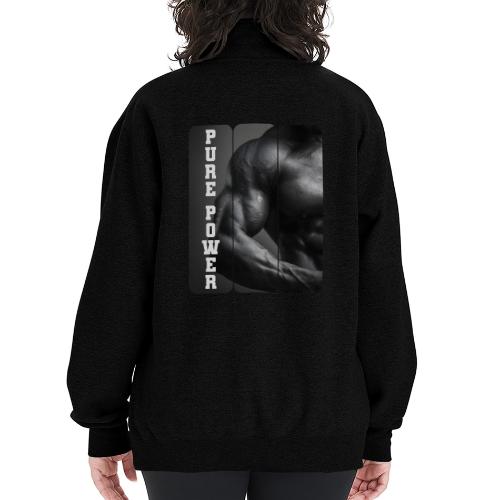Bodybuilding: Pure Power - Champion Unisex 1/4 Zip Pullover Sweatshirt