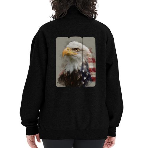 USA: Eagle of the Free - Champion Unisex 1/4 Zip Pullover Sweatshirt