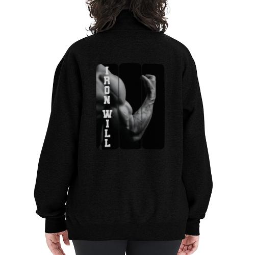 Bodybuilding: Iron Will - Champion Unisex 1/4 Zip Pullover Sweatshirt