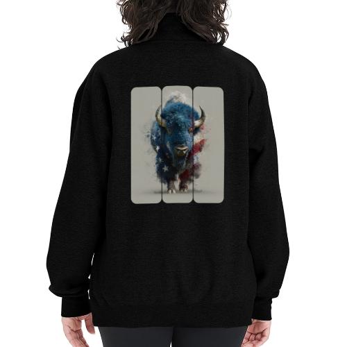 USA: Spirit of the Plains - Champion Unisex 1/4 Zip Pullover Sweatshirt